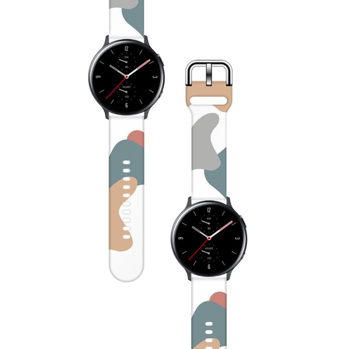 Strap Moro for Samsung Galaxy Watch 40 / 41 / 42 / 43 / 44 mm silicone bracelet watch band - pattern 2