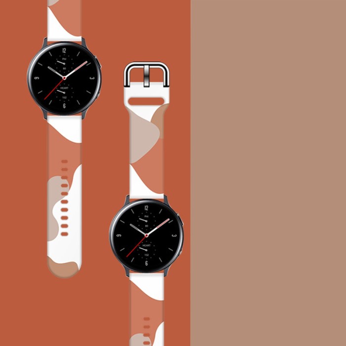 Strap Moro for Samsung Galaxy Watch 40 / 41 / 42 / 43 / 44 mm silicone bracelet watch band - pattern 5