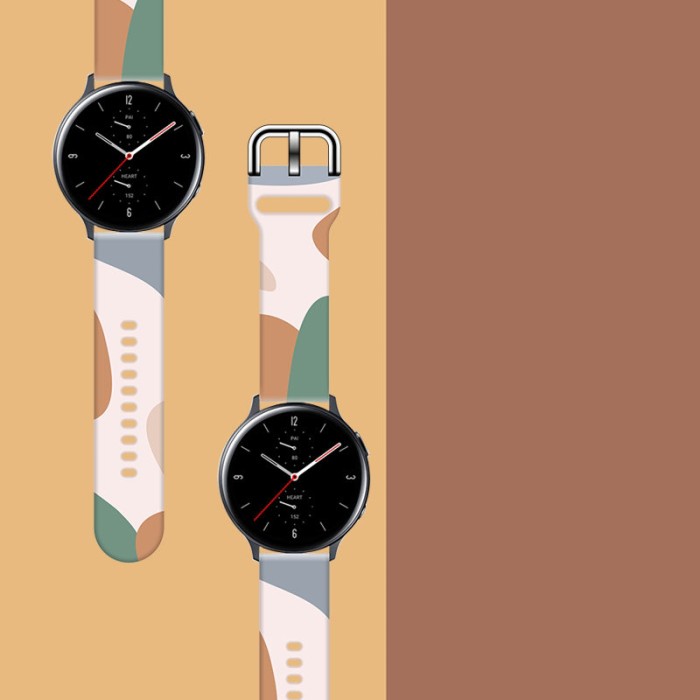 Strap Moro for Samsung Galaxy Watch 40 / 41 / 42 / 43 / 44 mm silicone bracelet watch band - pattern 11