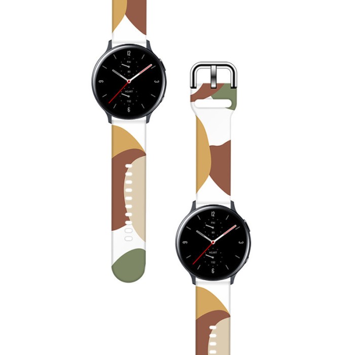 Strap Moro for Samsung Galaxy Watch 45 / 46 / 47 mm silicone bracelet watch band - pattern 4