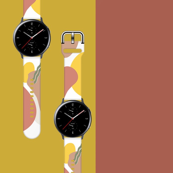 Strap Moro for Samsung Galaxy Watch 45 / 46 / 47 mm silicone bracelet watch band - pattern 7
