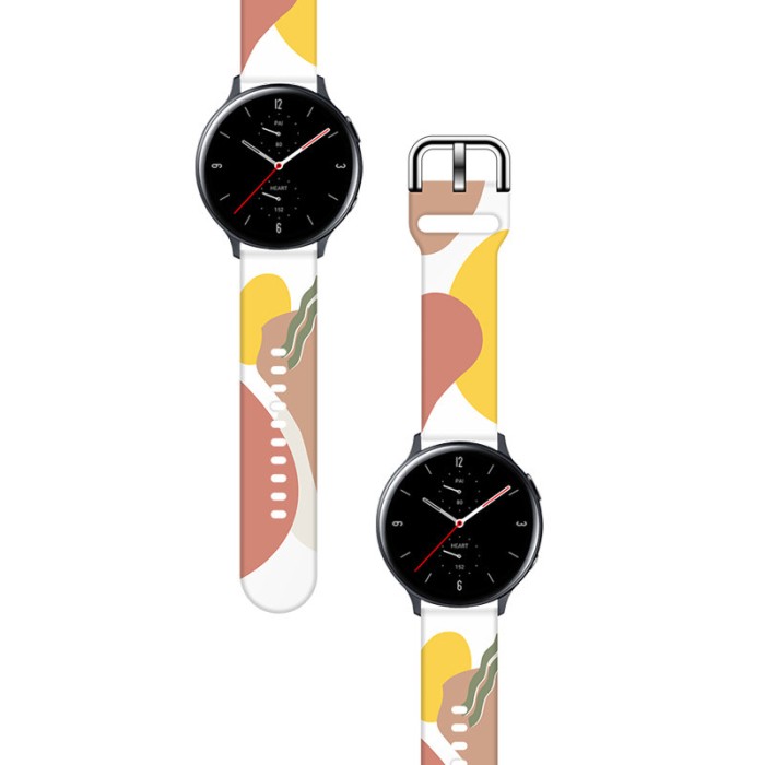 Strap Moro for Samsung Galaxy Watch 45 / 46 / 47 mm silicone bracelet watch band - pattern 7
