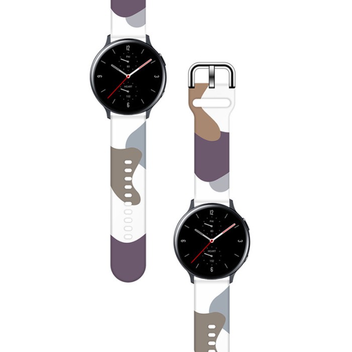 Strap Moro for Samsung Galaxy Watch 45 / 46 / 47 mm silicone bracelet watch band - pattern 9