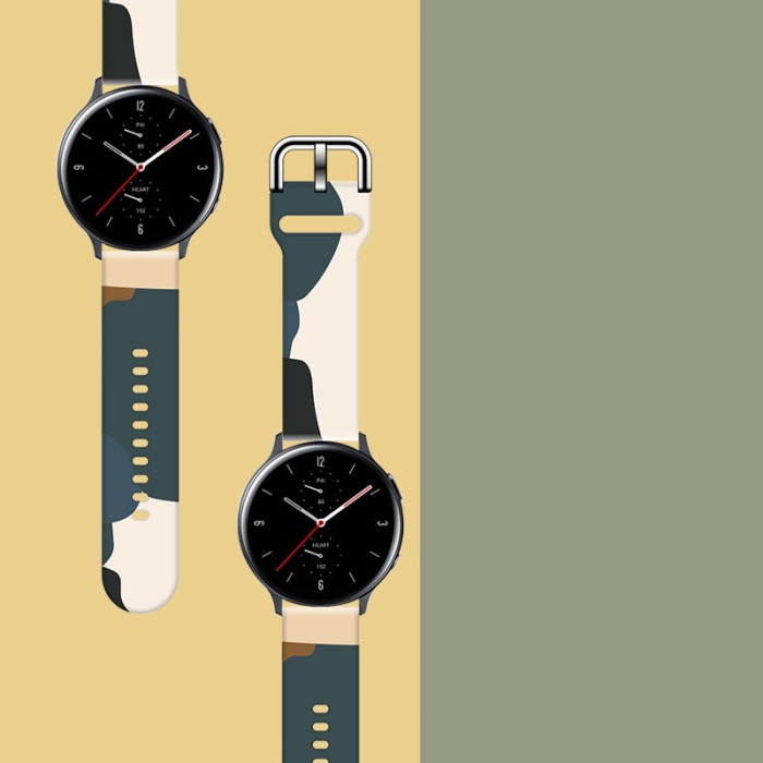 Strap Moro for Samsung Galaxy Watch 45 / 46 / 47 mm silicone bracelet watch band - pattern 13