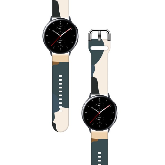 Strap Moro for Samsung Galaxy Watch 45 / 46 / 47 mm silicone bracelet watch band - pattern 13