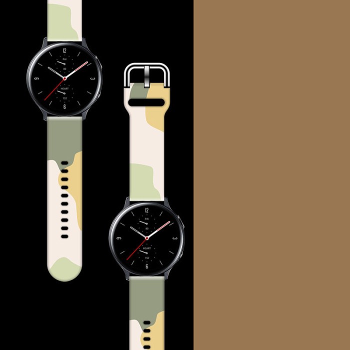 Strap Moro for Samsung Galaxy Watch 45 / 46 / 47 mm silicone bracelet watch band - pattern 14