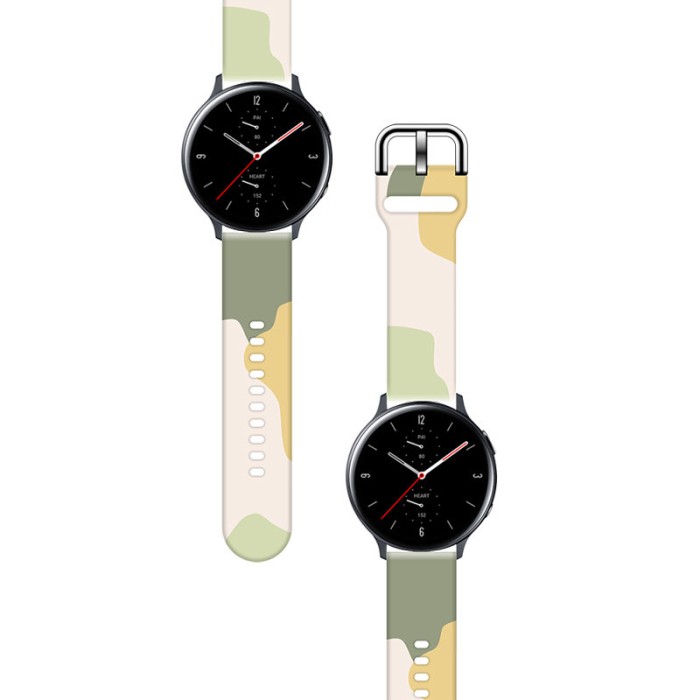 Strap Moro for Samsung Galaxy Watch 45 / 46 / 47 mm silicone bracelet watch band - pattern 14