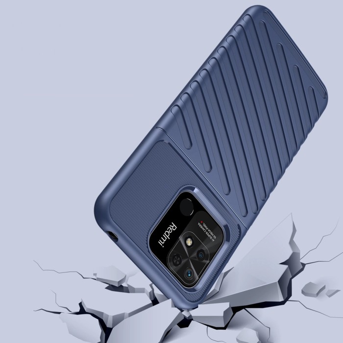 Thunder Case Flexible armored cover for Xiaomi Redmi 10C blue