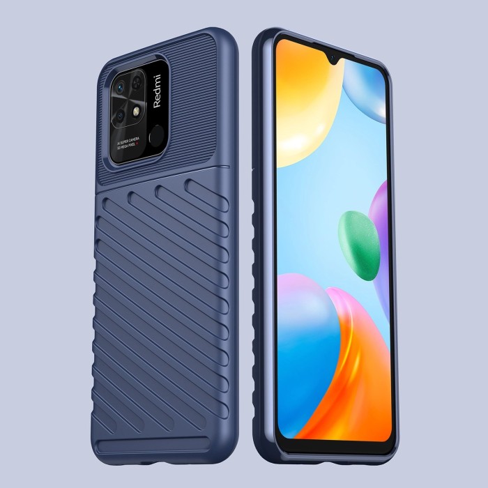Thunder Case Flexible armored cover for Xiaomi Redmi 10C blue