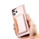 Magnet Card Case for iPhone 12 Pouch Card Wallet Card Stand Pink