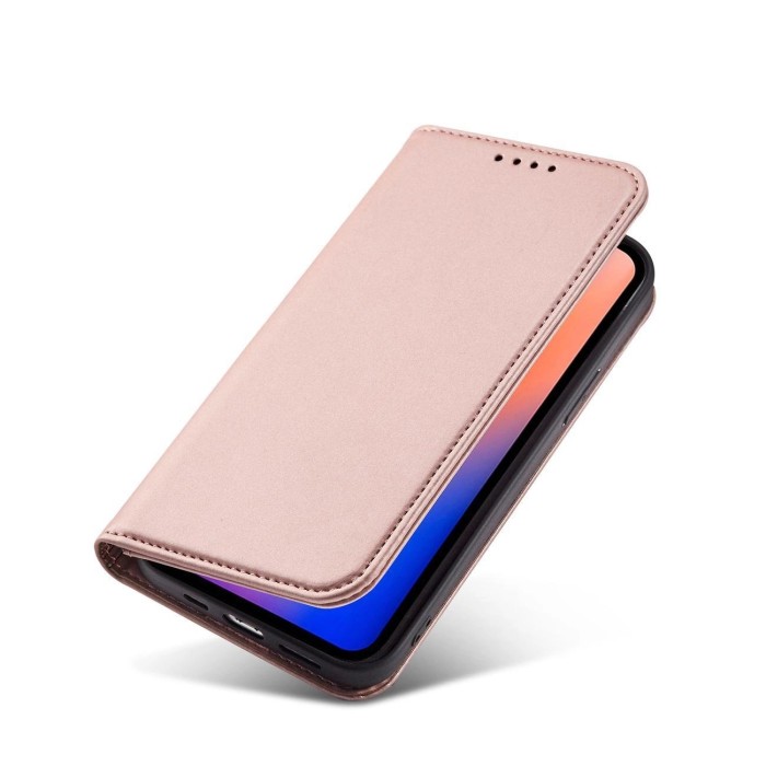 Magnet Card Case for iPhone 12 Pouch Card Wallet Card Stand Pink