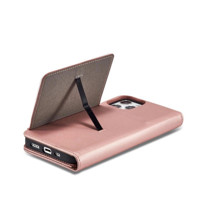 Magnet Card Case for iPhone 12 Pouch Card Wallet Card Stand Pink