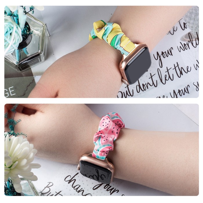 Fabric band for Apple Watch 38 / 40 / 41 mm strap bracelet rubber band - kiwi