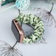Fabric band for Apple Watch 42 / 44 / 45 mm strap bracelet rubber band - avocado