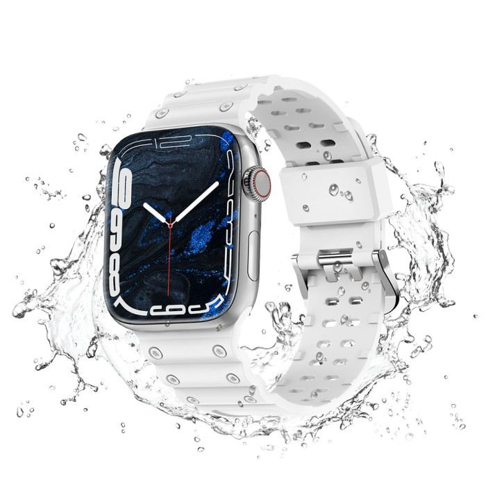 Strap Triple Protection for Apple Watch 38 / 40 / 41 mm band bracelet - white