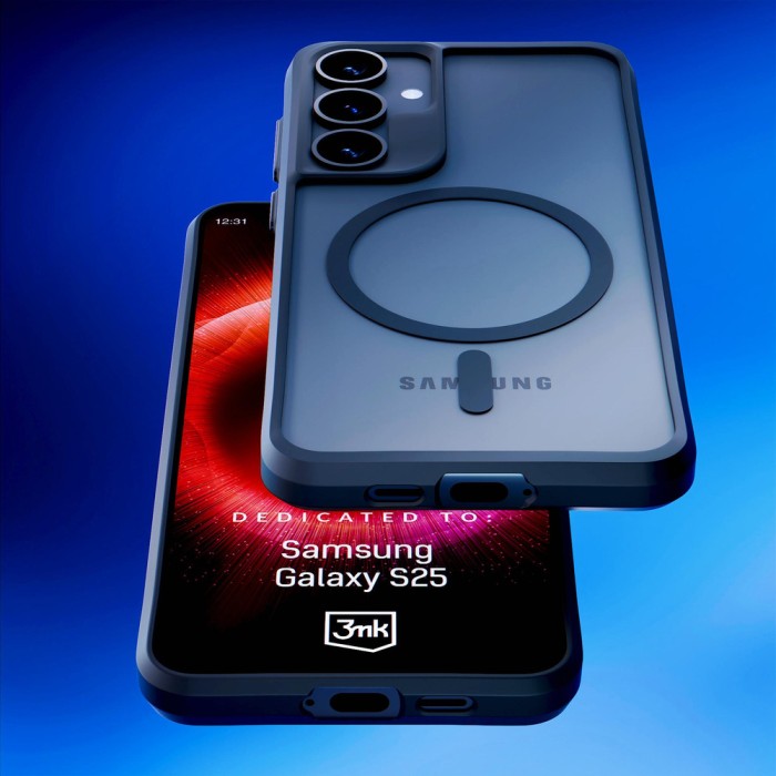 3mk Satin Armor MagCase for Samsung Galaxy S25 - Transparent