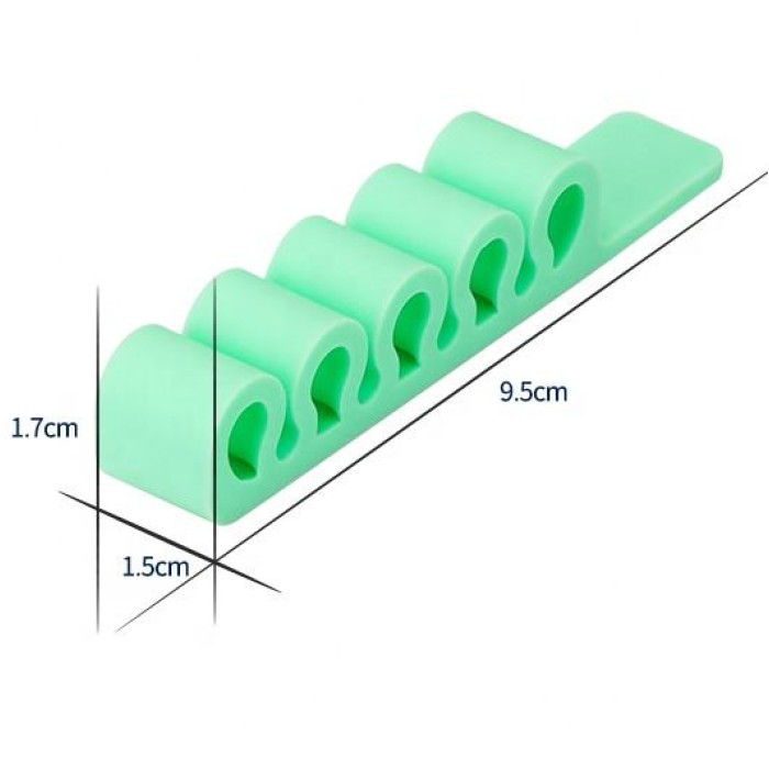 Silicone office organizer - mint