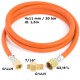 Reduction connection to a tourist gas cylinder G 3/8" L - 7/16" hose 1.5 m