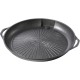 Grill grate and grill pan for a gas camping stove and grill