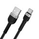 Wozinsky WNBAC2 USB-A / USB-C 2.4A cable 2 m - black