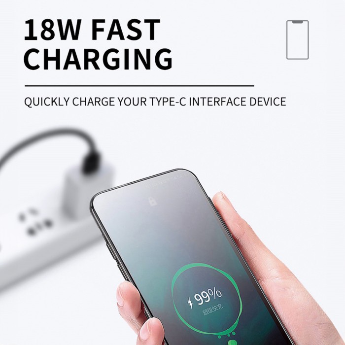 Wozinsky WNBAA 4in1 cable 2x USB-C 1x USB-A 1x Lightning 60W 1 m - black