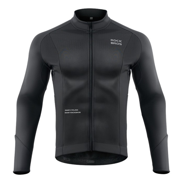 Rockbros Fall/Winter Long Sleeve Cycling Jacket XL - Black