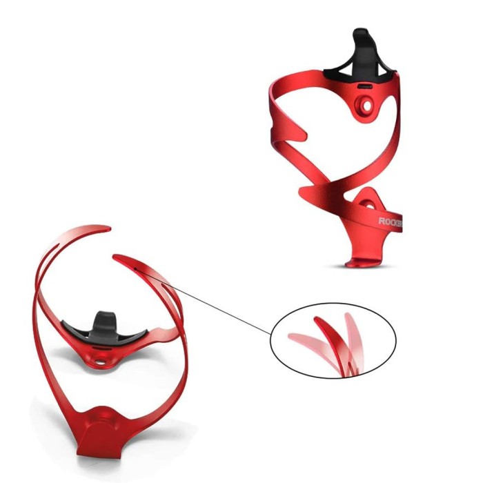 Rockbros 2017-11ARD Aluminum Bike Bottle Holder - Red