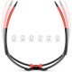 Rockbros SP216BK photochromic UV400 cycling glasses - black and red