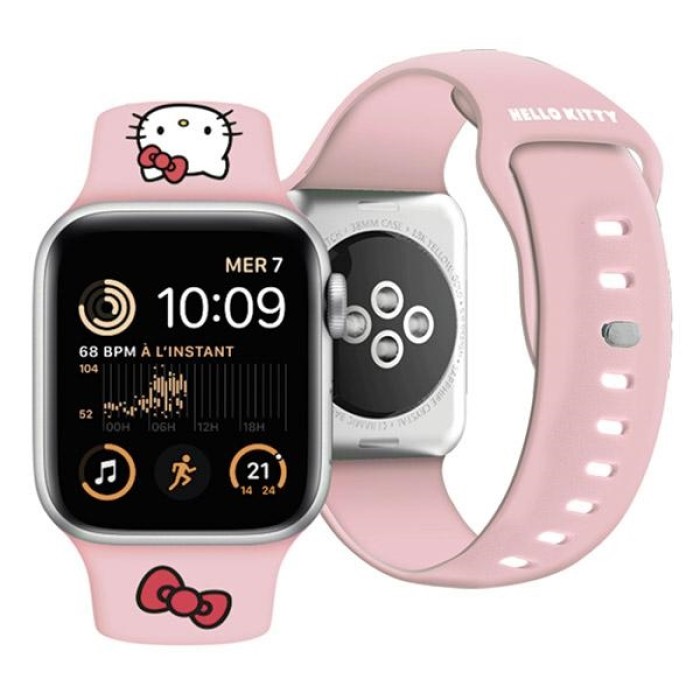 Hello Kitty Silicone Kitty Head Strap for Apple Watch 42/44/45/49mm - Pink