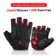 Rockbros S169BR M cycling gloves with gel inserts - black and red