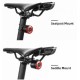 Rockbros Q3 Rear Bike Light with Smart Stop System - Black