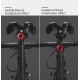 Rockbros Q3 Rear Bike Light with Smart Stop System - Black