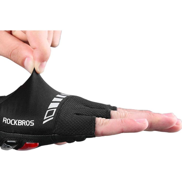 Rockbros S143-BK XXL cycling gloves with gel inserts - black