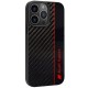Audi Carbon Fiber Stripe iPhone 13 Pro / 13 6.1" black/black hardcase AUS-TPUPCIP13P-R8/D1-BK