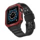 Protect Strap Band for Apple Watch 38/40/41mm Armored Case Strap - Black, Red