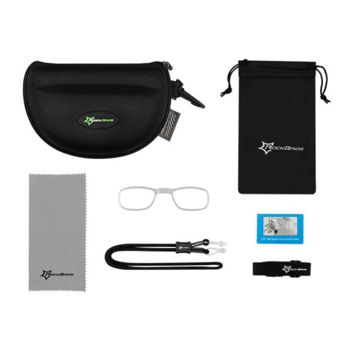 Rockbros 10142 photochromic UV400 cycling glasses - white