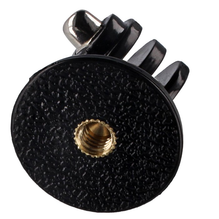 Sports Camera Mount with GoPro Tripod Mount - Black