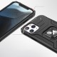 Wozinsky Ring Armor iPhone 14 Pro case armored cover magnetic holder ring gold