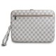 DKNY Sleeve Checkered Pattern Printed Stripes 16" Laptop Case - Beige