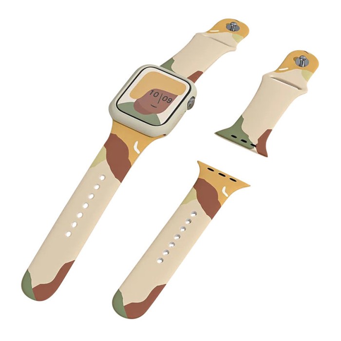 Silicone Strap Moro Watch Bracelet Band for Apple Watch 38 / 40 / 41 mm - Pattern 1