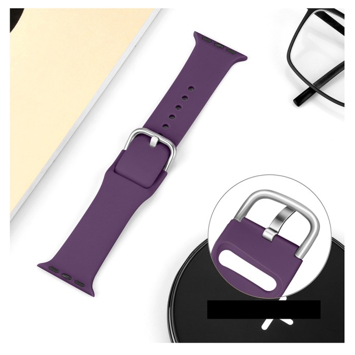 Silicone Strap APS for Apple Watch 42/44/45mm Strap Watch Bracelet - Mint
