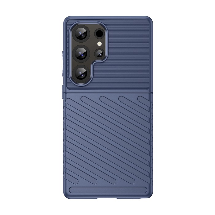Thunder Case Samsung Galaxy S25 Ultra Silicone Armored Case - Blue