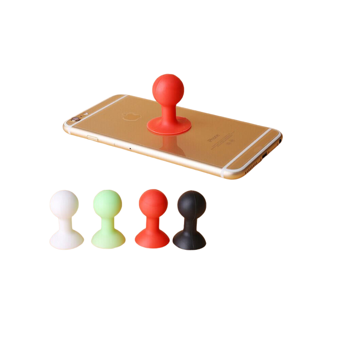 Phone holder with a round head - blue