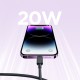 Joyroom Multi-Color Series A14 USB-C/ Lightning Cable 20W 1.2 m - Black