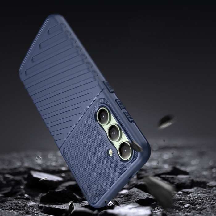 Thunder Case for Samsung Galaxy S24 FE silicone armor cover - blue