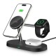 Tech-Protect A12 3in1 MagSafe Inductive Charger for Smartphone/Headphones/Smartwatch - Black