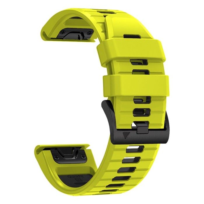 Tech-Protect IconBand Pro Strap for Garmin Fenix 3 / 5X / 3HR / 5X Plus / 6X / 6X Pro / 7X - Lime Black