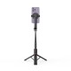 Tech-Protect L04S Bluetooth Selfie Stick with Tripod up to 95cm and 360 Head - Black