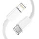 Tech-Protect C20W USB-C PD 20W / USB-A QC 3.0 Charger with USB-C / Lightning Cable - White