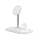Tech-Protect QI15W-A22 MagSafe inductive charger with 3in1 MagSafe stand for smartphone / Apple Watch / AirPods - white